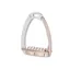 Tech Venice Flat Evo Safety Stirrups-Silver/Rose Gold